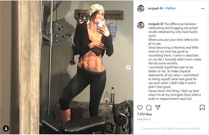 Jennifer Pfautch's fitness after pregnancy