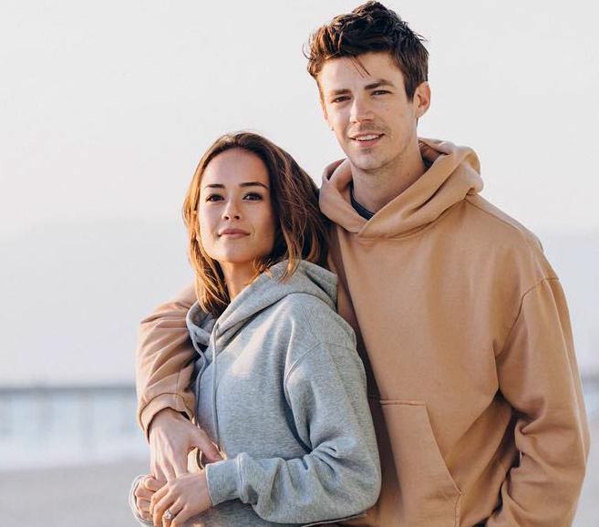 Photo of Andrea Thoma and her husband, Grant Gustin.