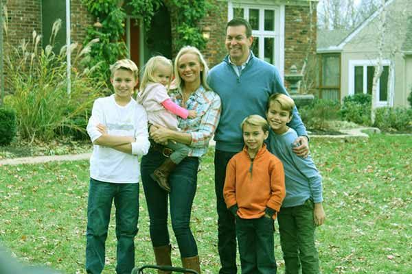 Tamara Day with her husband and kids
