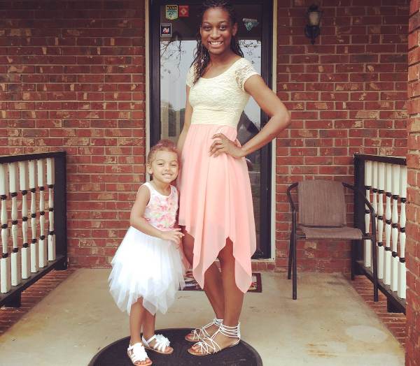 Angela Victoria Johnson with her daughter, Chloe Chrisley
