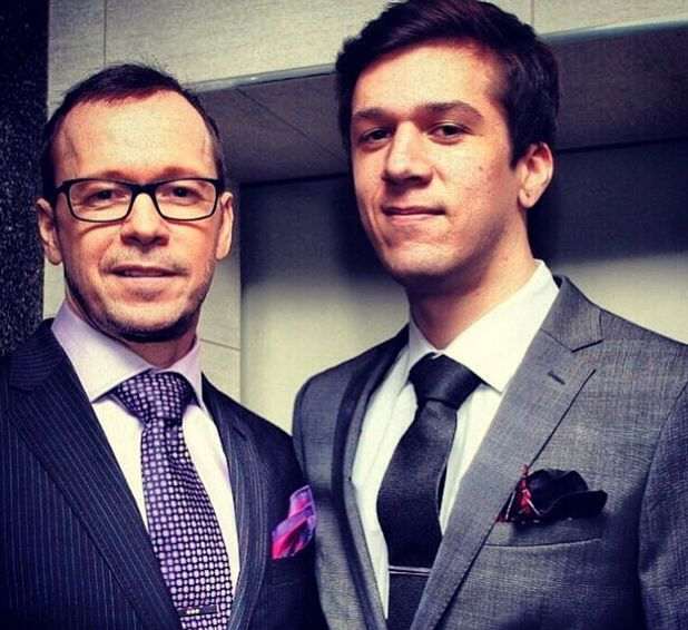 Xavier Alexander Wahlberg with father, Donnie Wahlberg